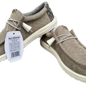 Hey Dude Wally Stretch Men Sand Dune Camo Size M10 Men's Slip on shoes